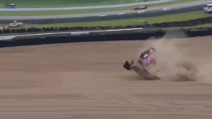 Indycar 2023 Mid-Ohio FP2 Pagenaud Massive Crash Rolls Brake Failure