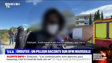 "Vous voulez tuer des enfants, on pille nous derrière": un pilleur explique son action sur BFM Marseille