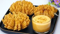 I've never eaten onions that are so delicious! Fried onion recipe with cheese sauce