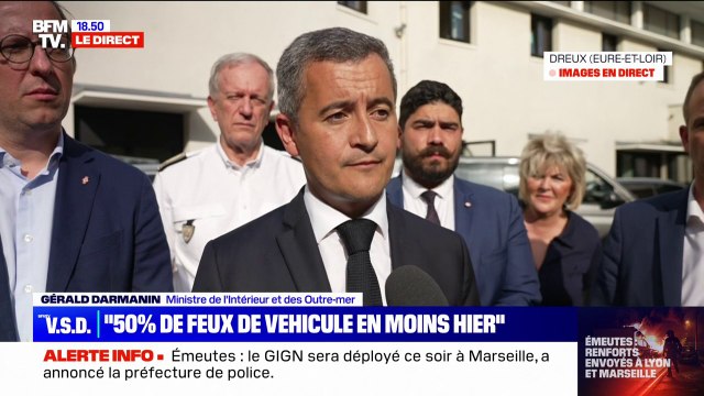 Gérald Darmanin: Prochaine personne qui touche à un policier ou un gendarme, qu'il sache qu'il sera retrouvé et j'espère sera condamné avec une très grande force