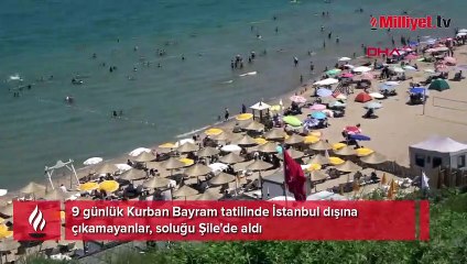 24 saat içerisinde 2 milyon araç geldi! İstanbul'un tatil ilçesi