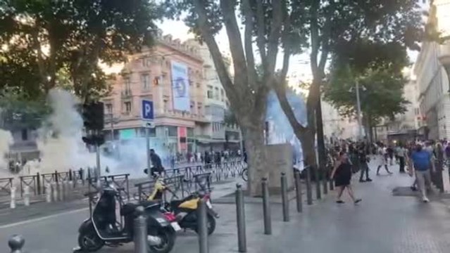 Marseille : des jets de lacrymogène sur la Canebière et le cours Saint-Louis