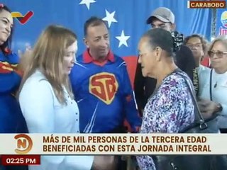 Más de mil adultos mayores son favorecidos con Jornada Integral en el estado Carabobo