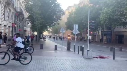 Marseille : situation tendue en bas de la Canebiere, 11 interpellations