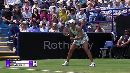 Keys beats Kasatkina to win Eastbourne International