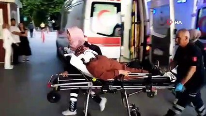 Şarampole yuvarlanan araçtan 2'si çocuk 6 kişi sağ kurtuldu