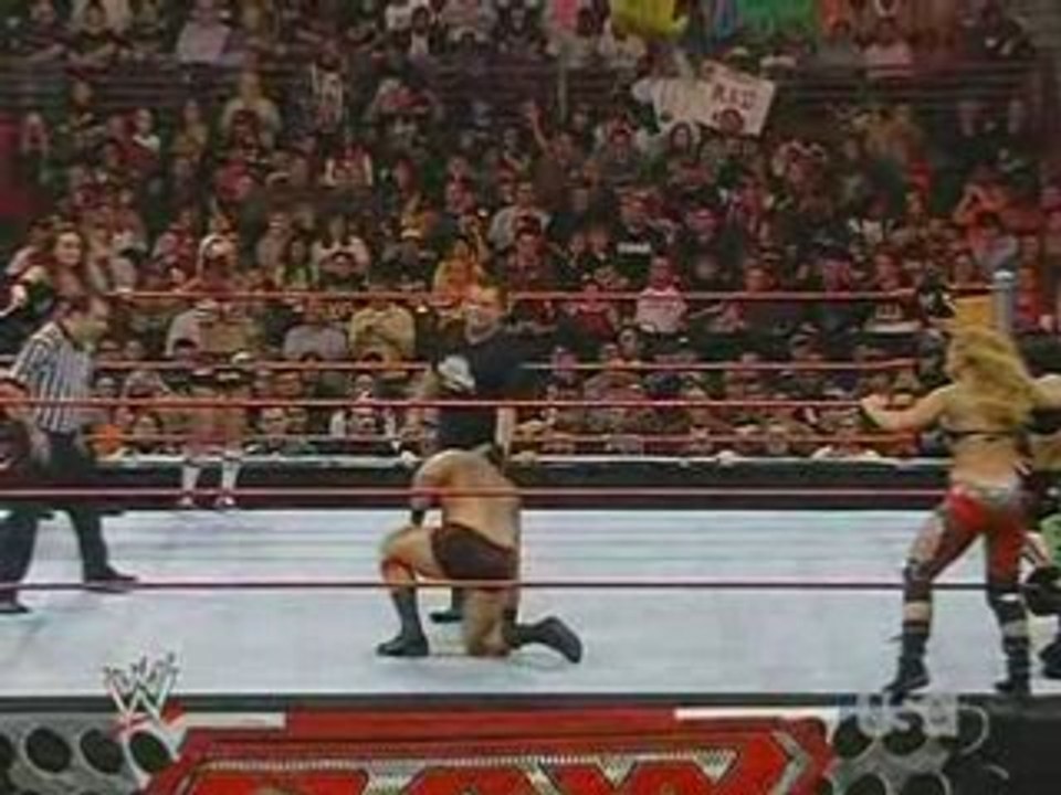 Ashley, Maria & The King vs Melina, Beth Phoenix & Santino