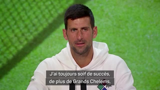 Wimbledon - Djokovic : J'ai toujours soif de succès