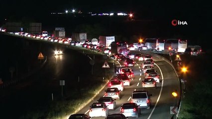 Karabük'te bayram dönüşü yoğunluğu devam ediyor