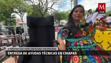 Gobernador de Chiapas entrega ayudas técnicas a quienes viven discapacidades físicas