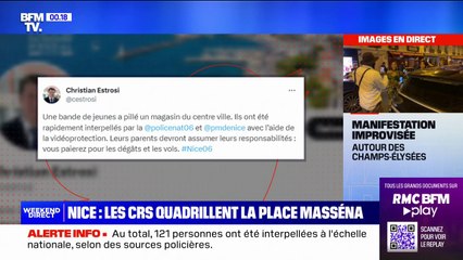 Nice: heurts et pillage sur l'avenue commerçante Jean Médecin