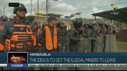 Bolivarian National Armed Force carries out operation to stop illegal mining in Amazonas state