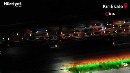 43 ilin geçiş güzergahında gece yarısı yoğunluk