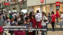 Simpatizantes de AMLO continúan llegando al Zócalo de la Ciudad de México