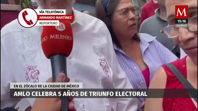 Gerardo Fernández Noroña llega al mensaje del presidente López Obrador en el Zócalo capitalino