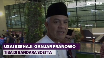Dengan Maskapai Emirates, Ganjar Pranowo Tiba di Bandara Soetta dari Makkah