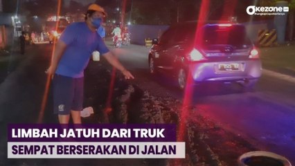 Limbah Diduga Beracun Sempat Berserakan di Jalan Bogor, Pengendara Motor Terjatuh