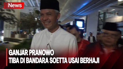 Ganjar Pranowo Tiba di Bandara Soetta Usai Ibadah Haji di Makkah