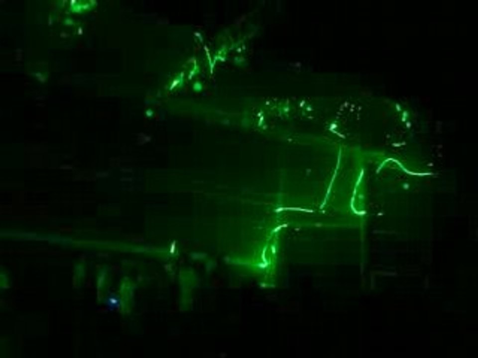 Le nouveau laser de la clé des chants en action