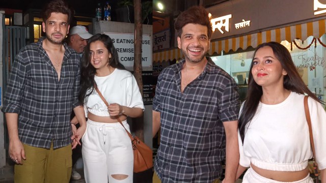 Tejasswi Prakash & Karan Kundra leaving from Resturant at Bandra | FilmiBeat