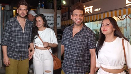 Tejasswi Prakash & Karan Kundra leaving from Resturant at Bandra | FilmiBeat