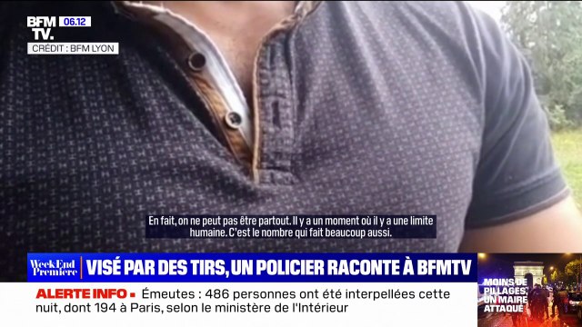 Émeutes: Ils veulent vraiment tuer du flic témoigne ce policier visé par des tirs