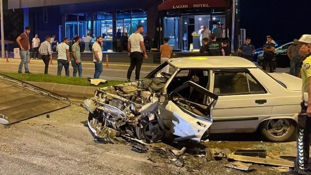 Kafa kafaya çarpıştılar, yaralılar var