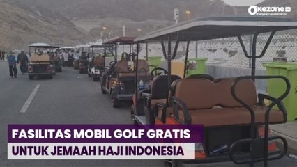 Senangnya Jemaah Haji Bisa Naik Mobil Golf Gratis 24 Jam di Mina