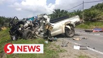 Driver dies after 4WD involved in collision with two lorries in Lahad Datu