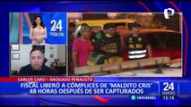 Carlos Caro sobre liberación de cómplices de 'Maldito Cris': “La Fiscalía tiene que dar explicaciones”