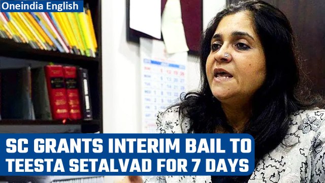 Supreme Court grants interim relief to Teesta after Gujarat HC rejects bail petition | Oneindia News