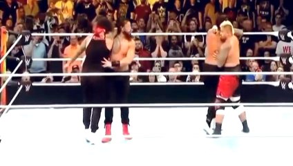 Bloodline roman and solo vs the usos 1,7,2023 money in the bank  match