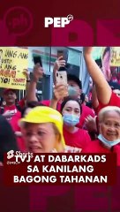 Hindi mapigil ang luha ng TVJ sa TV5! | PEP #shorts