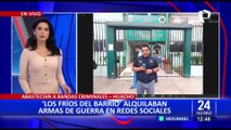 Huacho: Policía desarticula banda dedicada al alquiler de armas de guerra
