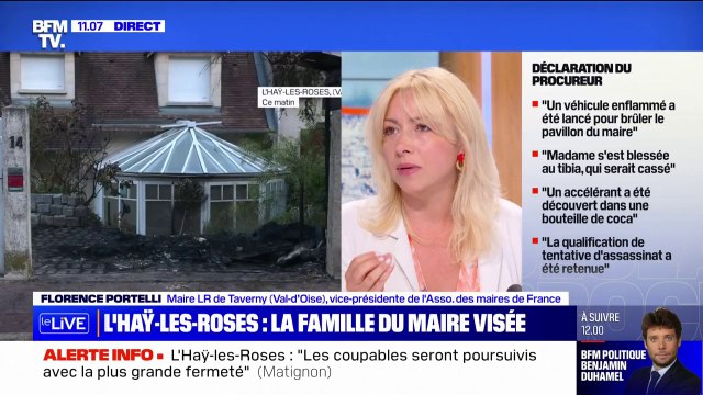 Florence Portelli: Avec l'AMF, nous réfléchissons à une action après l'attaque du domicile du maire de L'Haÿ-les-Roses