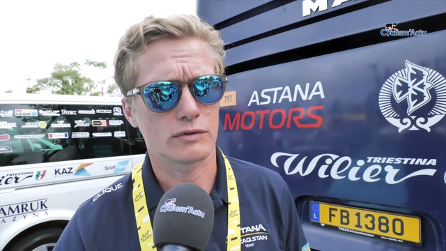 Tour de France 2023 - Alexandre Vinokourov : Notre nouveau maillot Astana, il va juste falloir s'y habituer en espérant qu'on le voit bien à Bordeaux