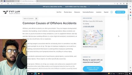 Offshore Accident Lawyer Explains What To Do