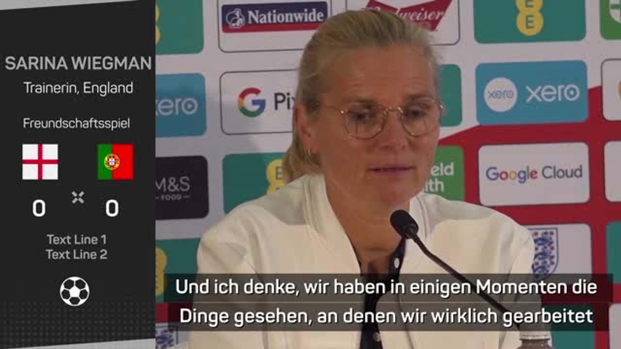 Wiegman nach remis: "haben viel daraus gelernt"