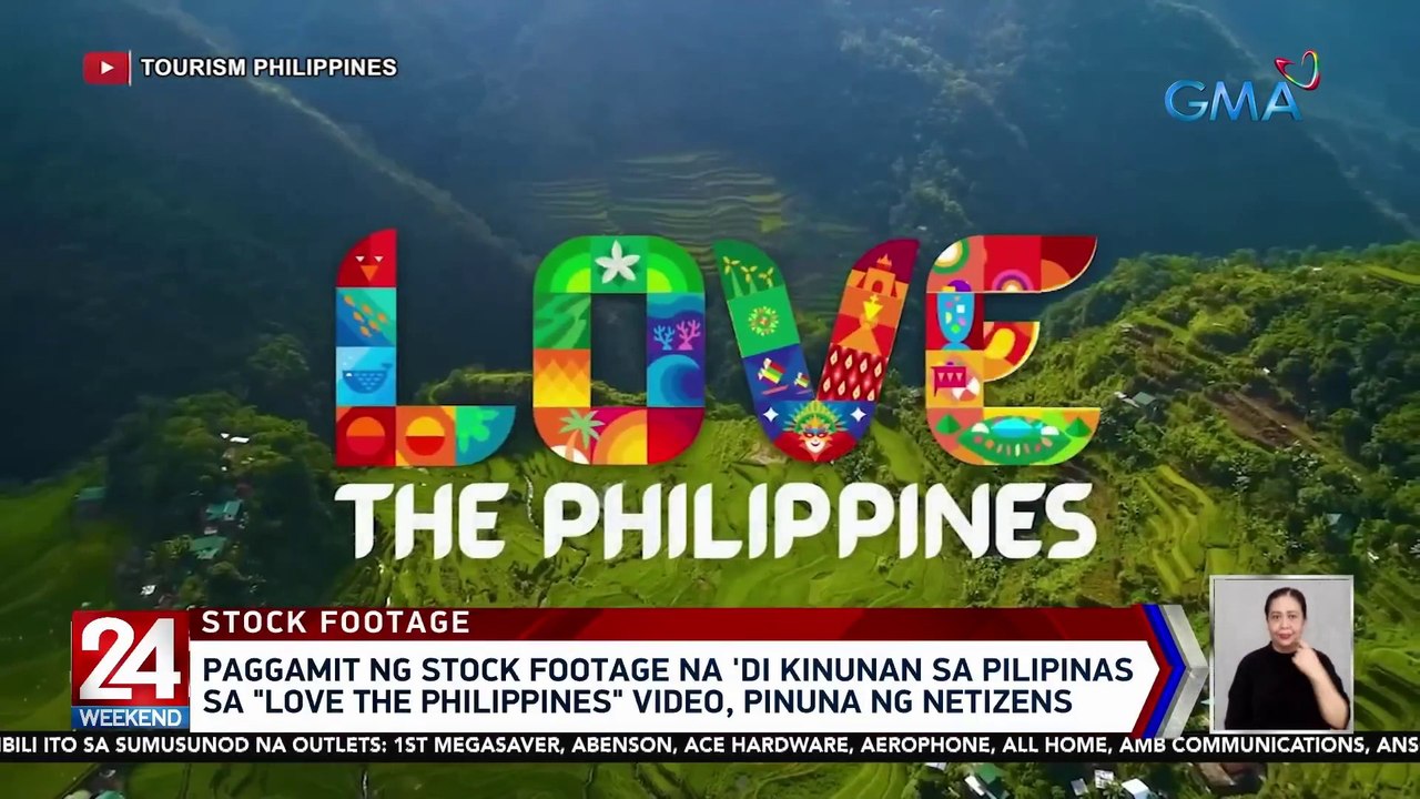 Paggamit ng stock footage na 'di kinunan sa Pilipinas sa "Love the Philippines" video, pinuna ng netizens | 24 Oras Weekend