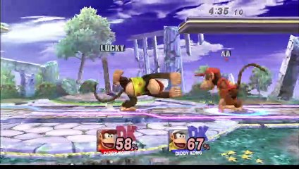 Super smash bros Wii Diddy Kong 1v1