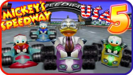 Mickey's Speedway USA Walkthrough Part 5 (N64) Frantic Finale (Endin