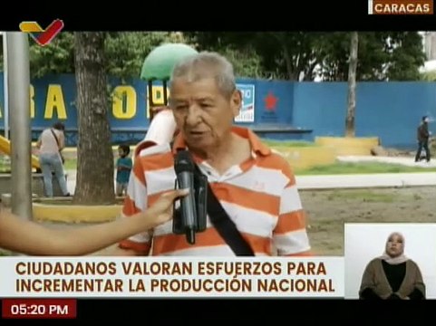 Caraqueños valoran esfuerzo y fortalecimiento del incremento de la producción nacional