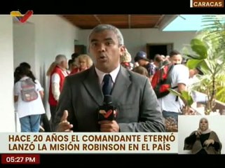 Caracas | Conmemoran 20 años de la creación de la Misión Robinson alfabetizando al pueblo venezolano