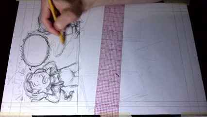 penciling page 129 art timelapse