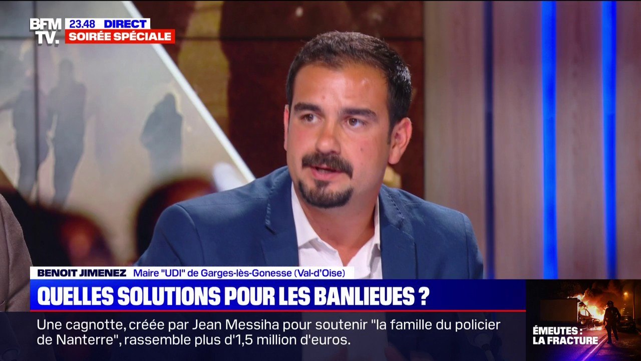 Banlieues: pour Benoit Jimenez (maire UDI de Garges-lès-Gonesse), "il faut faire attention" au discours de "ceux qui disent qu'on donne trop d'argent dans la politique de la ville"