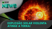 Ao Vivo | Explosão solar violenta atinge a Terra! | 04/07/2023 | #OlharDigital