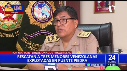 Rescatan a tres menores de edad extranjeras explotadas por mafia de proxenetas