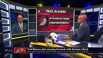 Damian Lillard has a decision to make... if he decides he wants a trade, that he wants out of Portland, well then I think that [Portland] will accommodate him... but, [Portland doesn't] want to trade him, [teams] were i