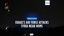 Israel's air force attacks Syria and Syrian air defence missile explodes over northern Israel