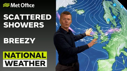 Met Office Afternoon Weather Forecast 02/07/2023 - Breezy across the UK